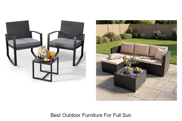 best outdoor furniture for full sun