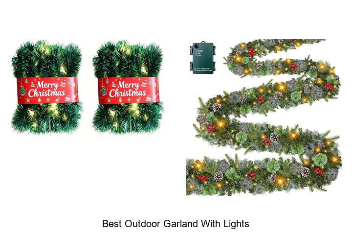 best outdoor garland with lights