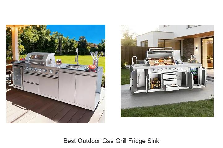 best outdoor gas grill fridge sink