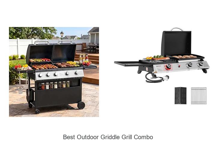 best outdoor griddle grill combo