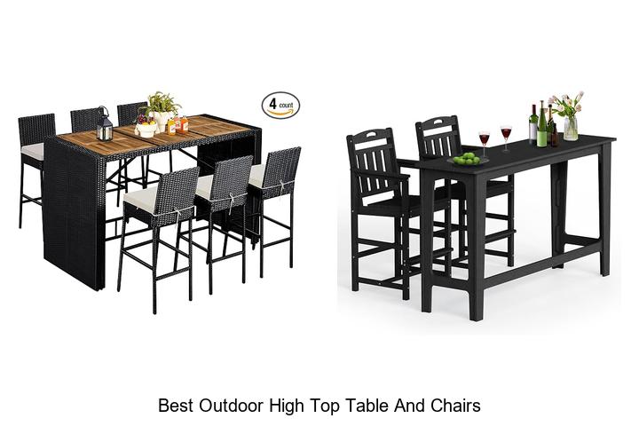best outdoor high top table and chairs