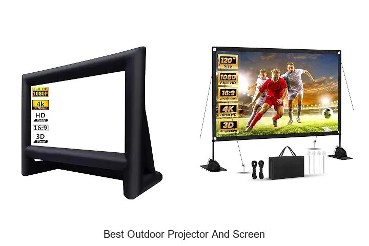 best outdoor projector and screen