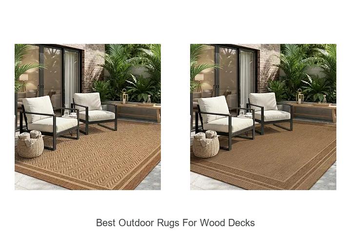 best outdoor rugs for wood decks
