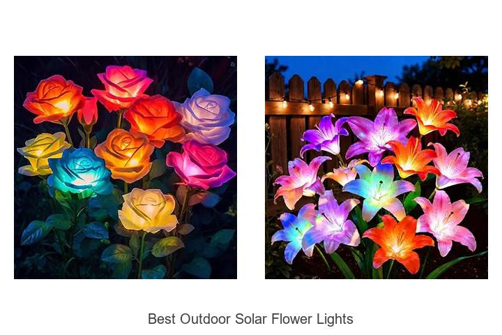best outdoor solar flower lights