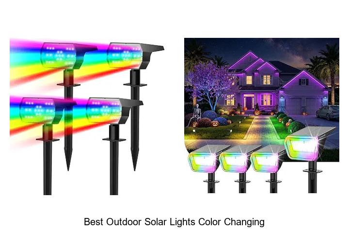 best outdoor solar lights color changing