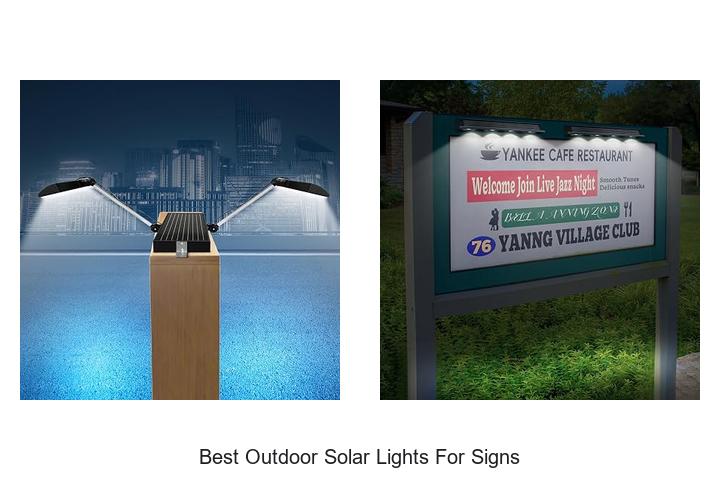 best outdoor solar lights for signs