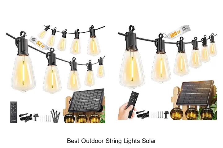 best outdoor string lights solar