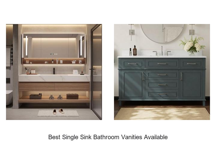 best single sink bathroom vanities available