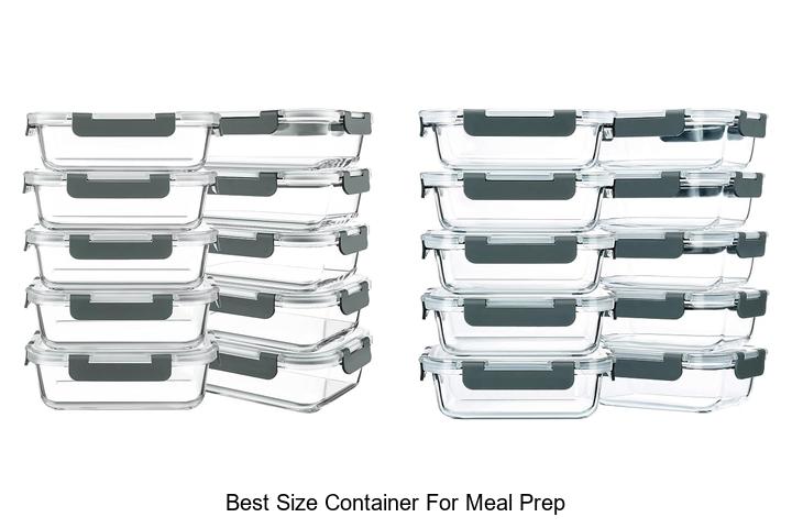 best size container for meal prep