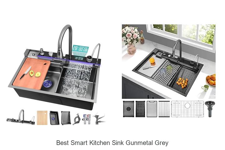 best smart kitchen sink gunmetal grey