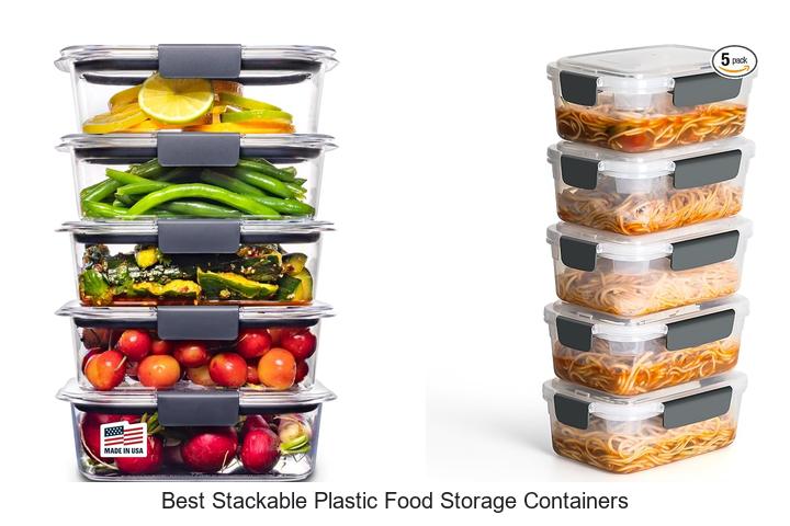 best stackable plastic food storage containers