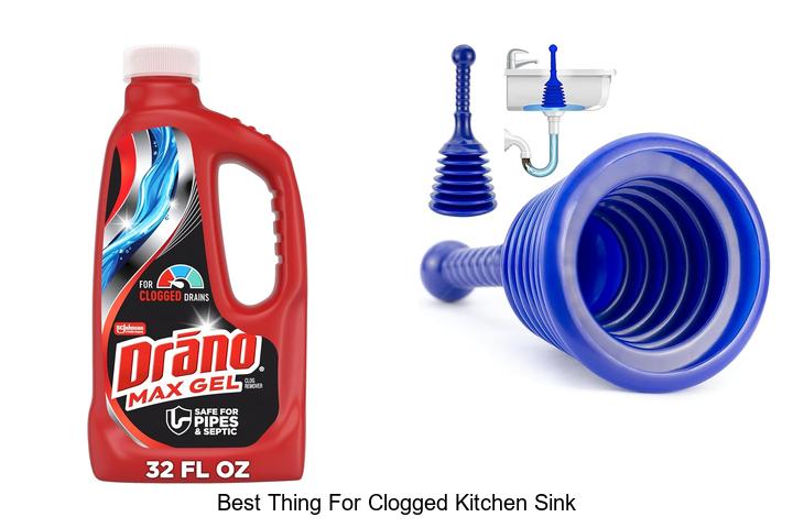 best thing for clogged kitchen sink
