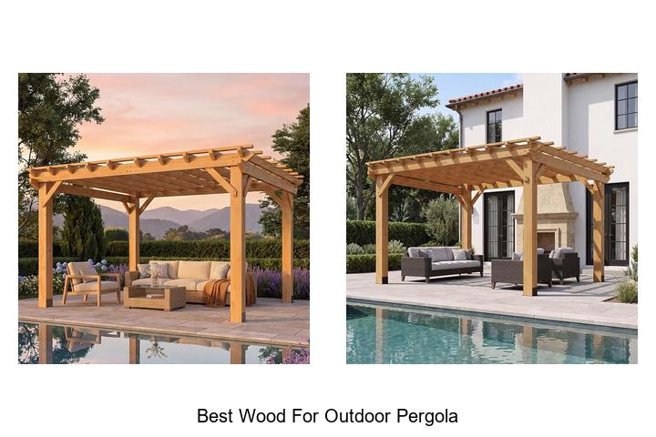 best wood for outdoor pergola
