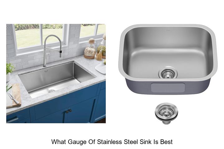 what gauge of stainless steel sink is best